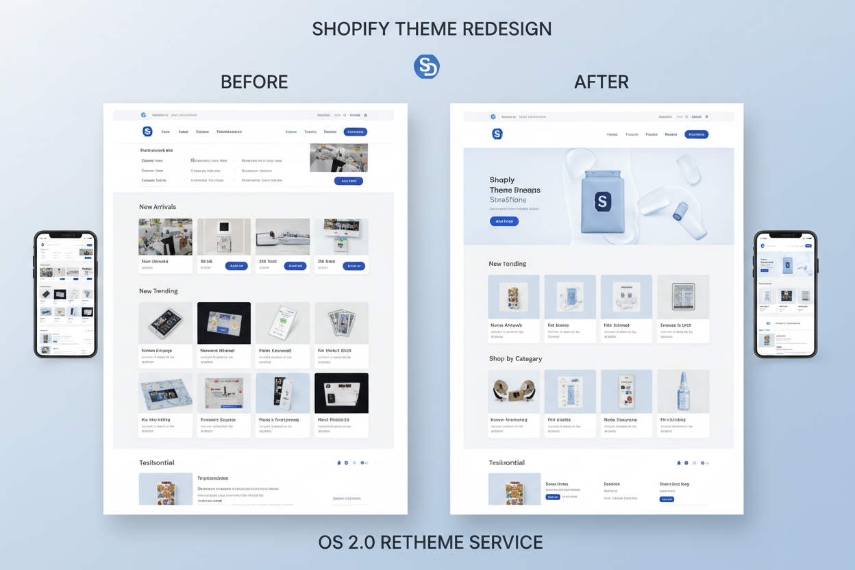 Shopify Theme Redesign & OS 2.0 Retheme